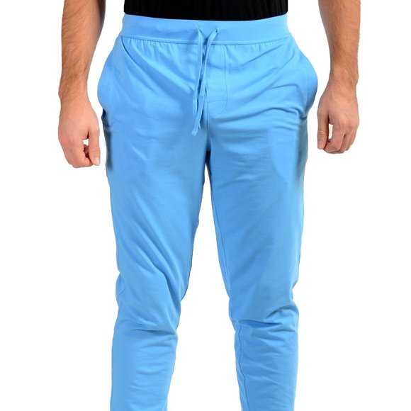 Hugo Boss Men's Identity Pants Blue Stretch Casual Lounge Pants US